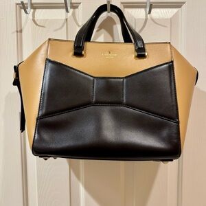 Kate Spade Black and Tan Satchel